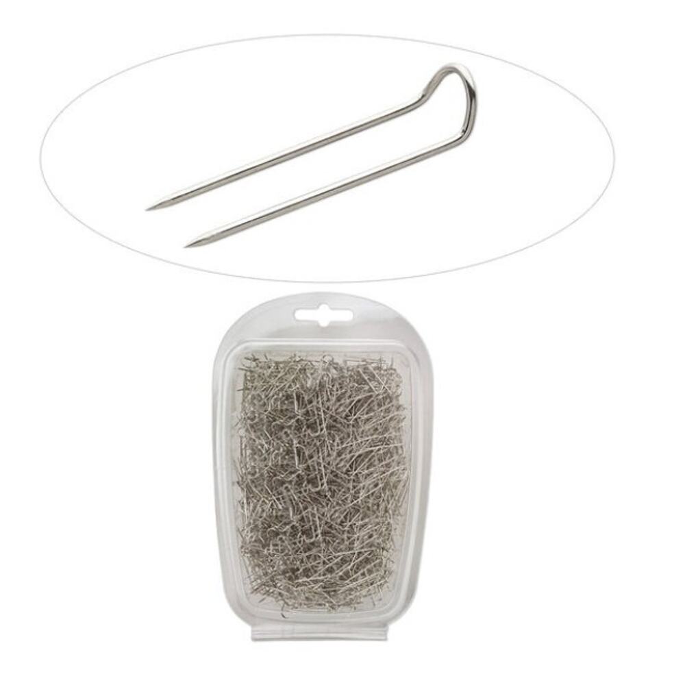 Package of 1,000, U-pin, GOLD-finished steel, 22x6mm, Jewelry, Sewing, Crafts